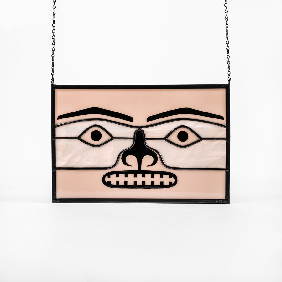 Chilkat (Pink) - Stained Glass Panel