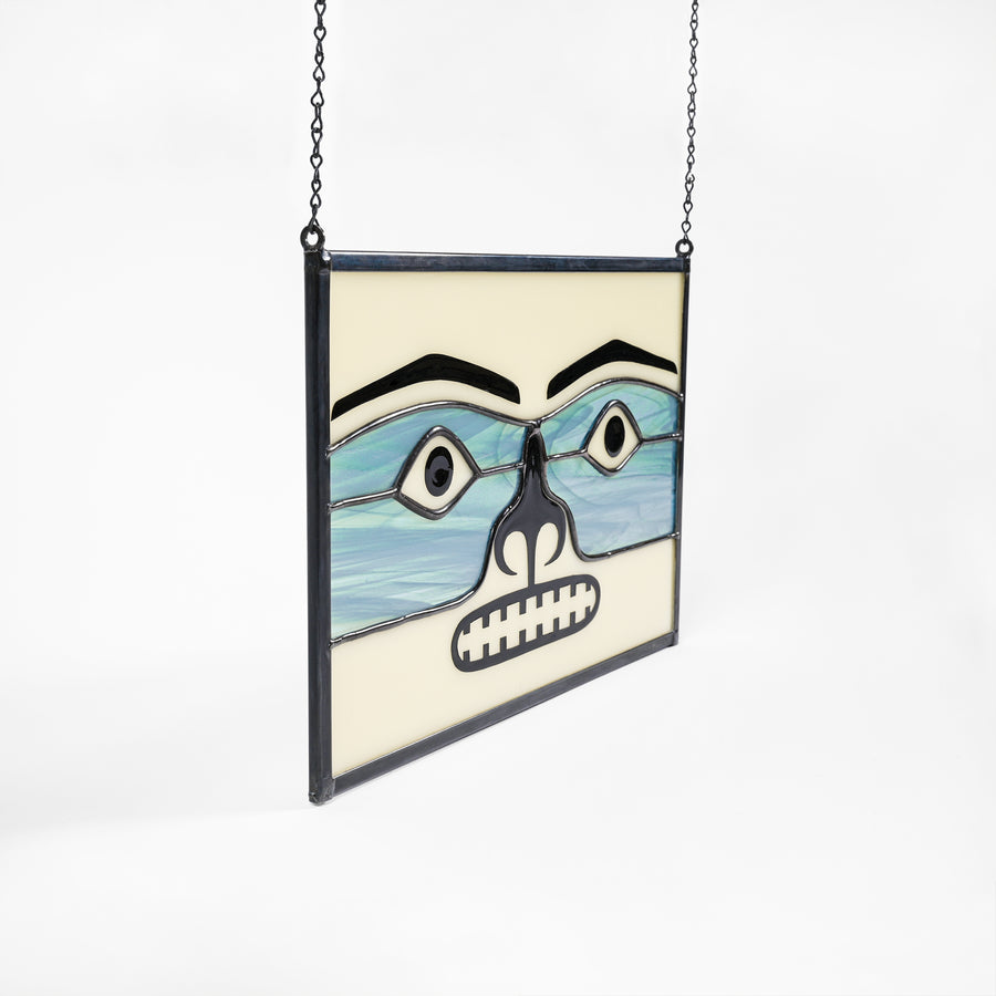 Chilkat (Sea Foam) - Stained Glass Panel
