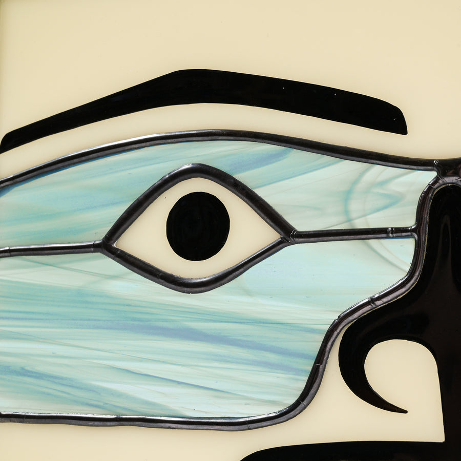 Chilkat (Sea Foam) - Stained Glass Panel
