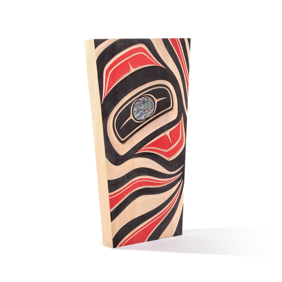 Abstract - Red Cedar Panel with Abalone