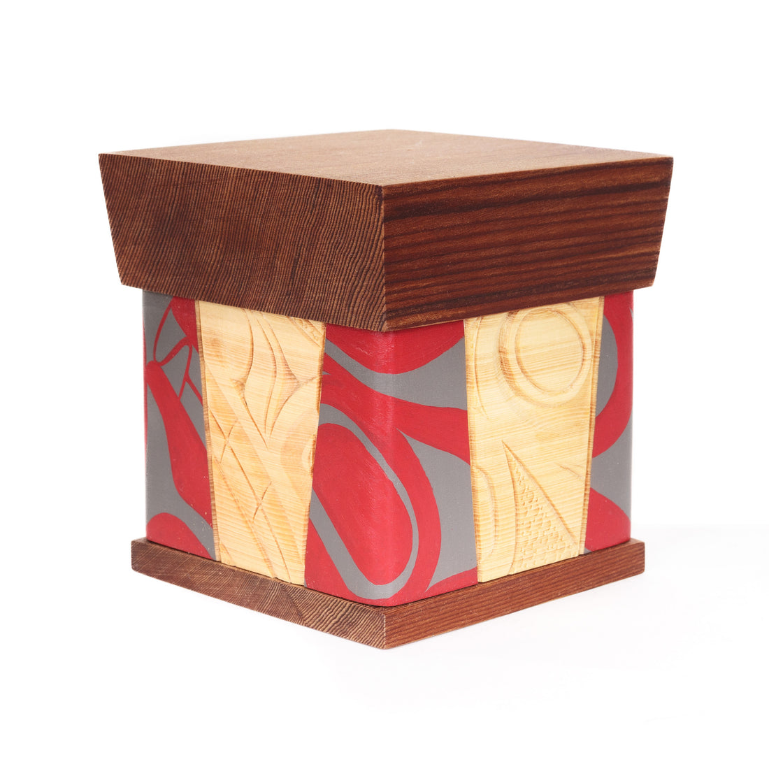 Wolf - Cedar Bentwood Box