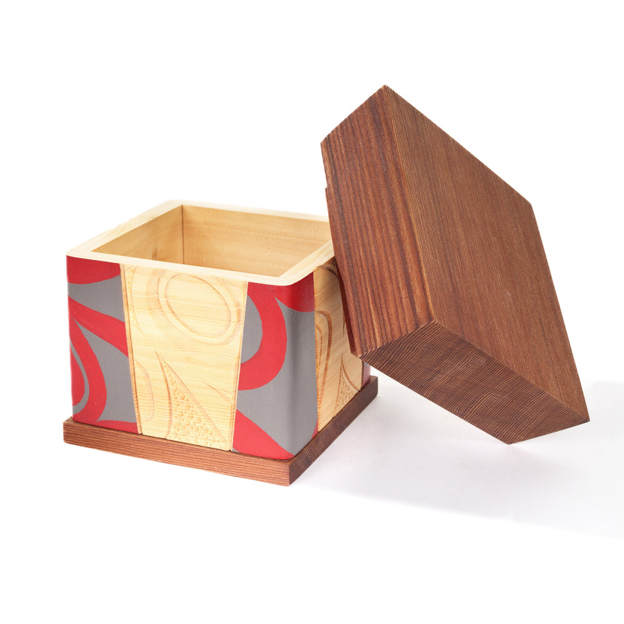 Wolf - Cedar Bentwood Box