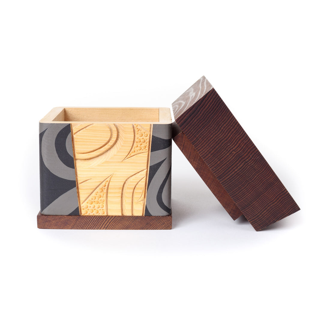 Wolf - Cedar Bentwood Box