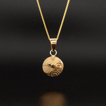Hummingbird14k Gold Pendant