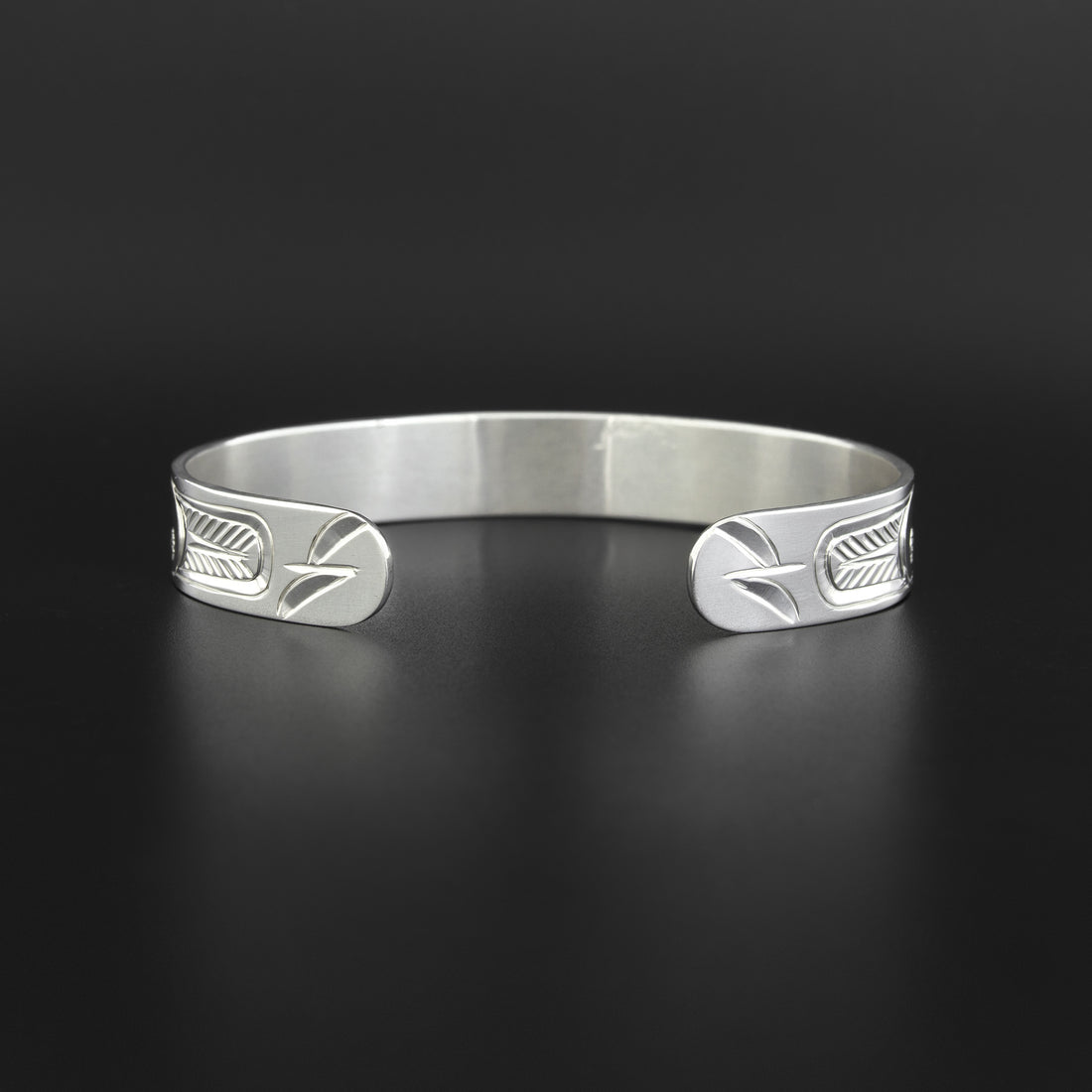 Hummingbirds - Silver Bracelet with Abalone