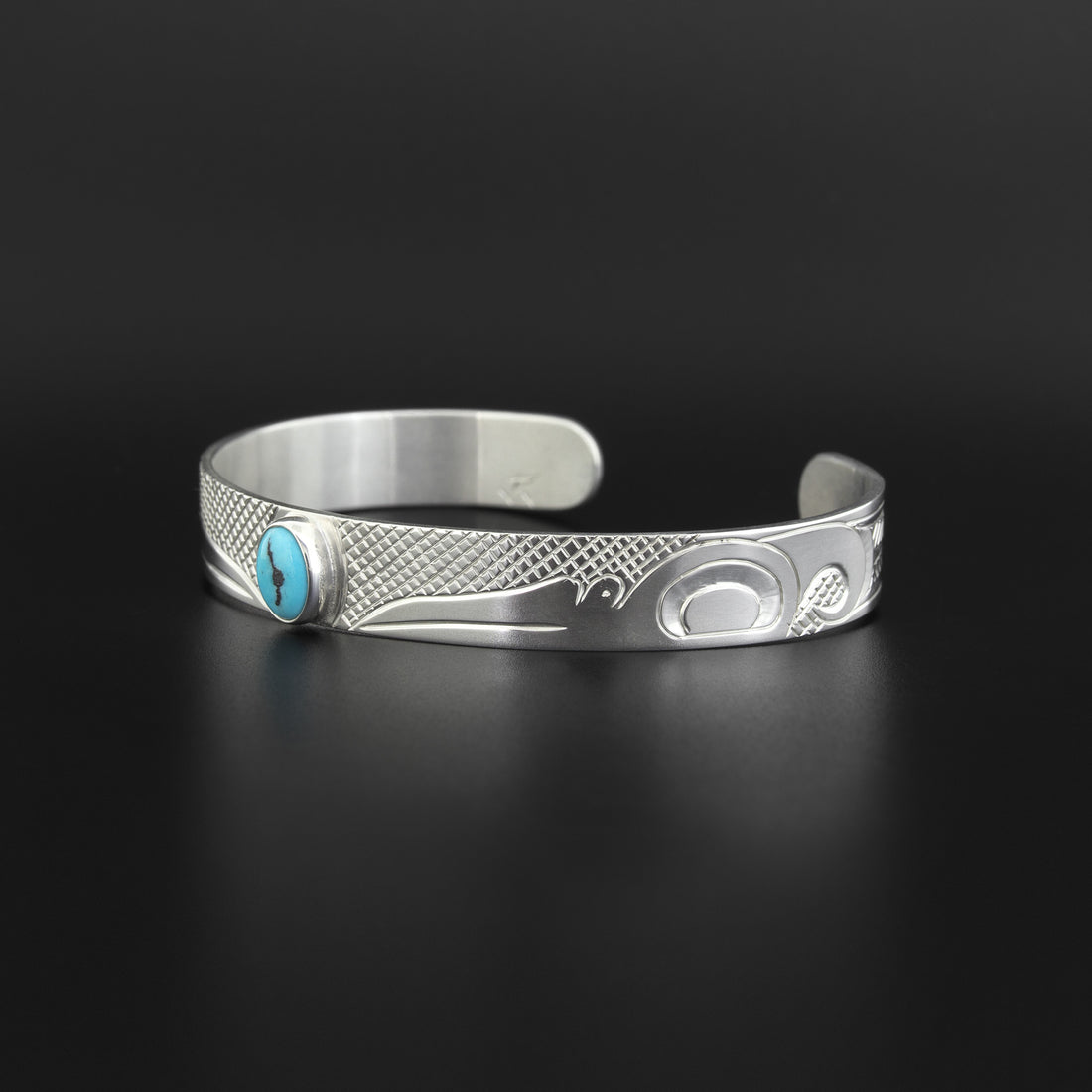 Hummingbird - Silver Bracelet with Turquoise