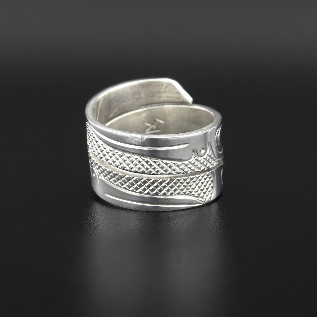 Hummingbird - Silver Ring with Abalone