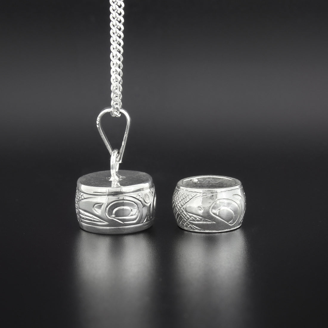 Various Designs - Silver Bead Stopper Pendant