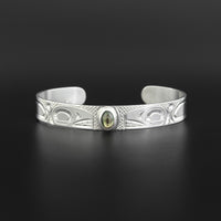 Killerwhale - Silver Bracelet with Abalone