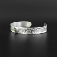 Killerwhale - Silver Bracelet with Abalone