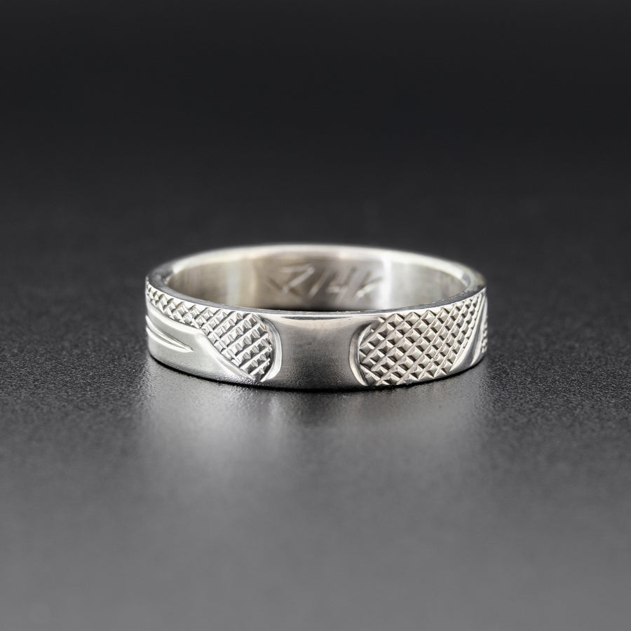 Killerwhale - Silver Ring with 14k Gold