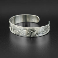 Facing Eagles - Silver Bracelet