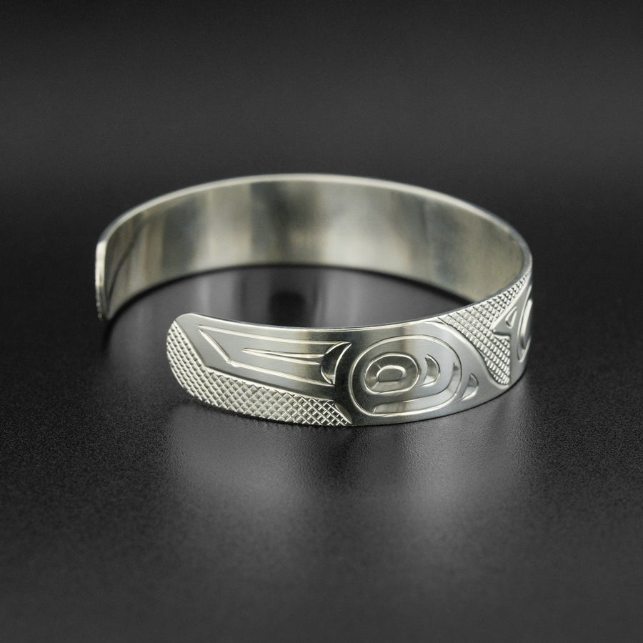 Facing Eagles - Silver Bracelet