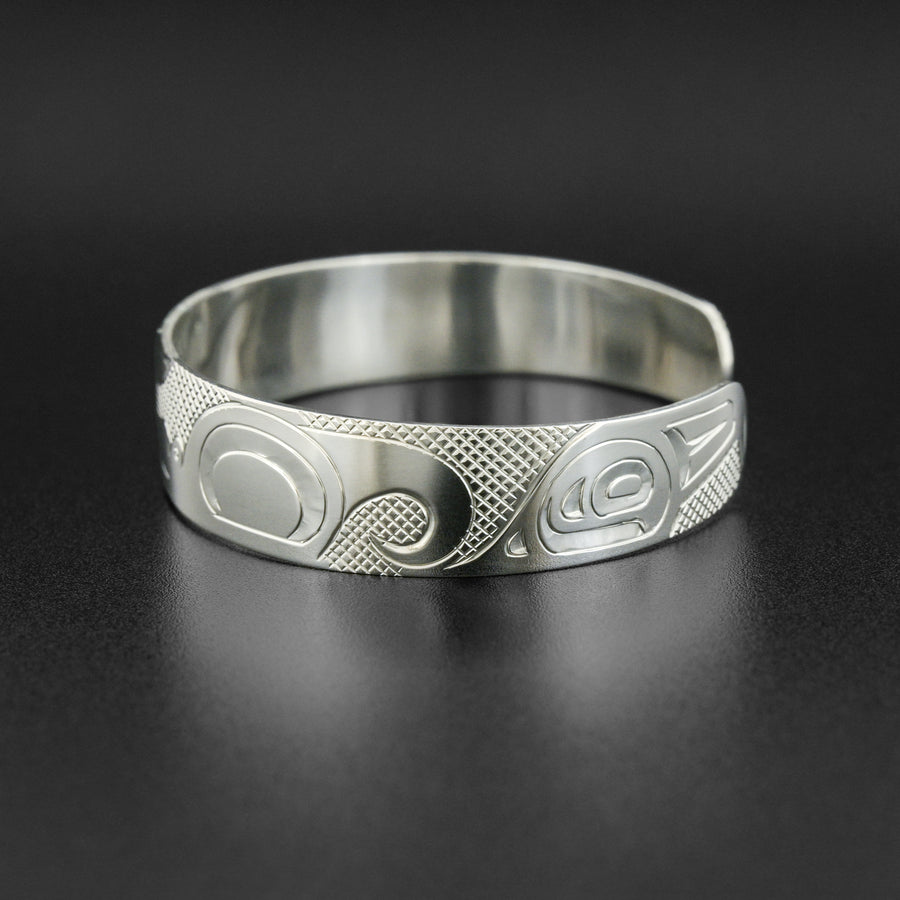 Reverse Hummingbirds - Silver Bracelet