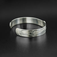 Ravens - Silver Bracelet with Garnet