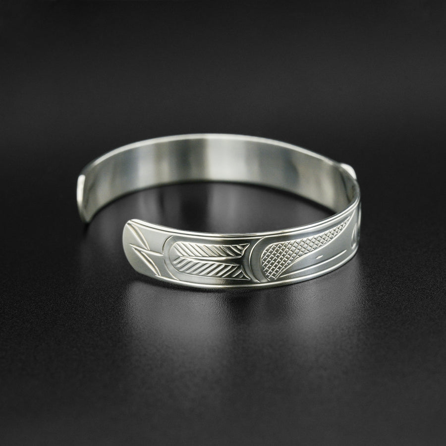 Ravens - Silver Bracelet with Garnet