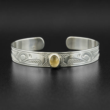 Thunderbirds - Silver Bracelet with Citrine