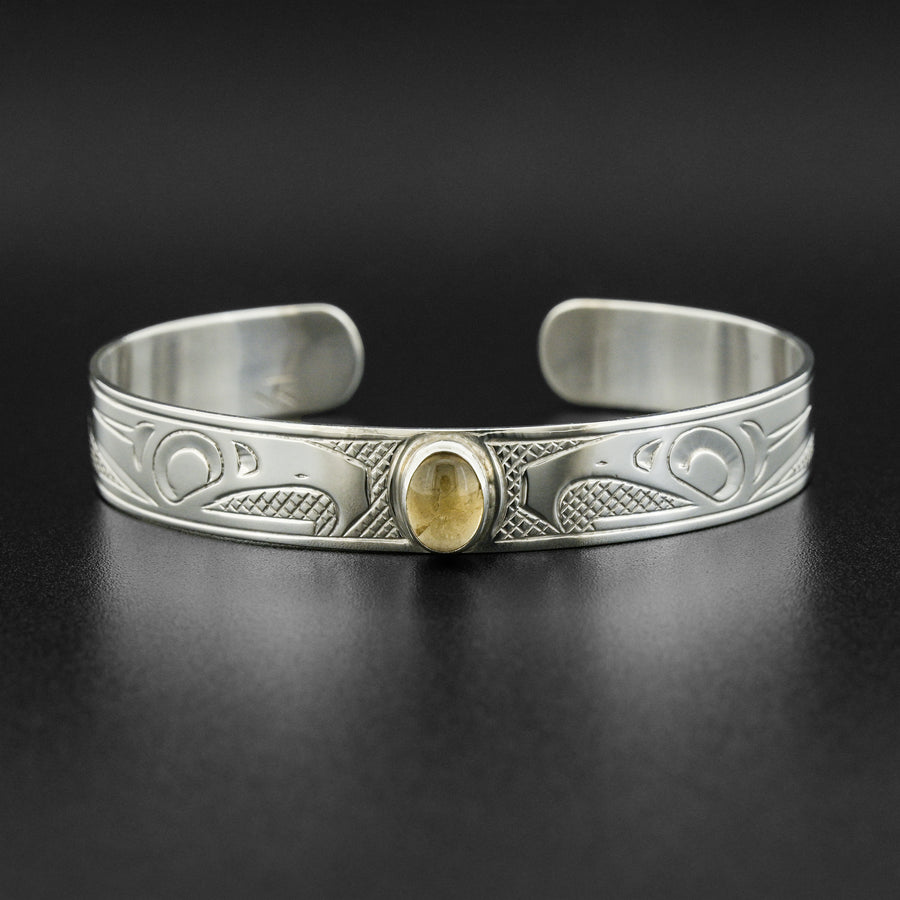 Thunderbirds - Silver Bracelet with Citrine