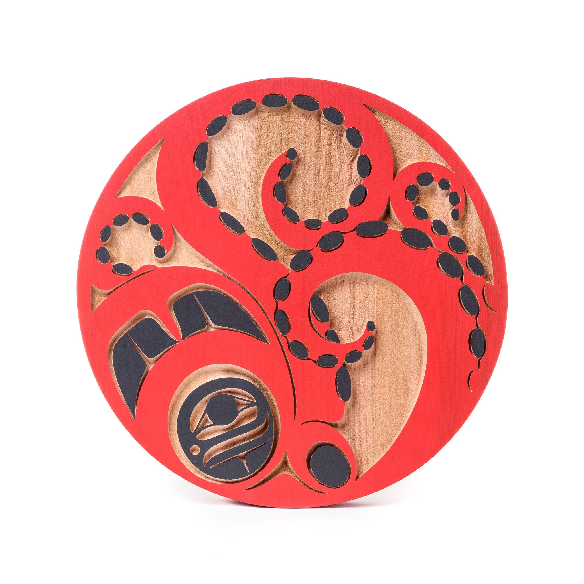 Octopus Fa Ric Panel Octopus - Red Cedar Panel – Lattimer Gallery
