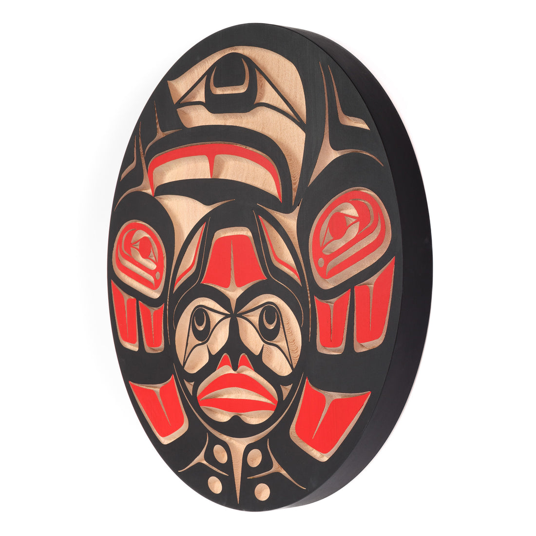 Raven and Sun - 24" Red Cedar Panel