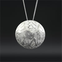 Bear Weave - Silver Pendant
