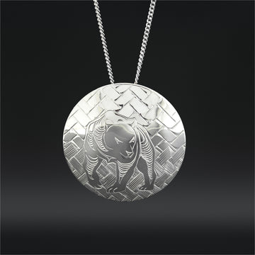 Bear Weave - Silver Pendant