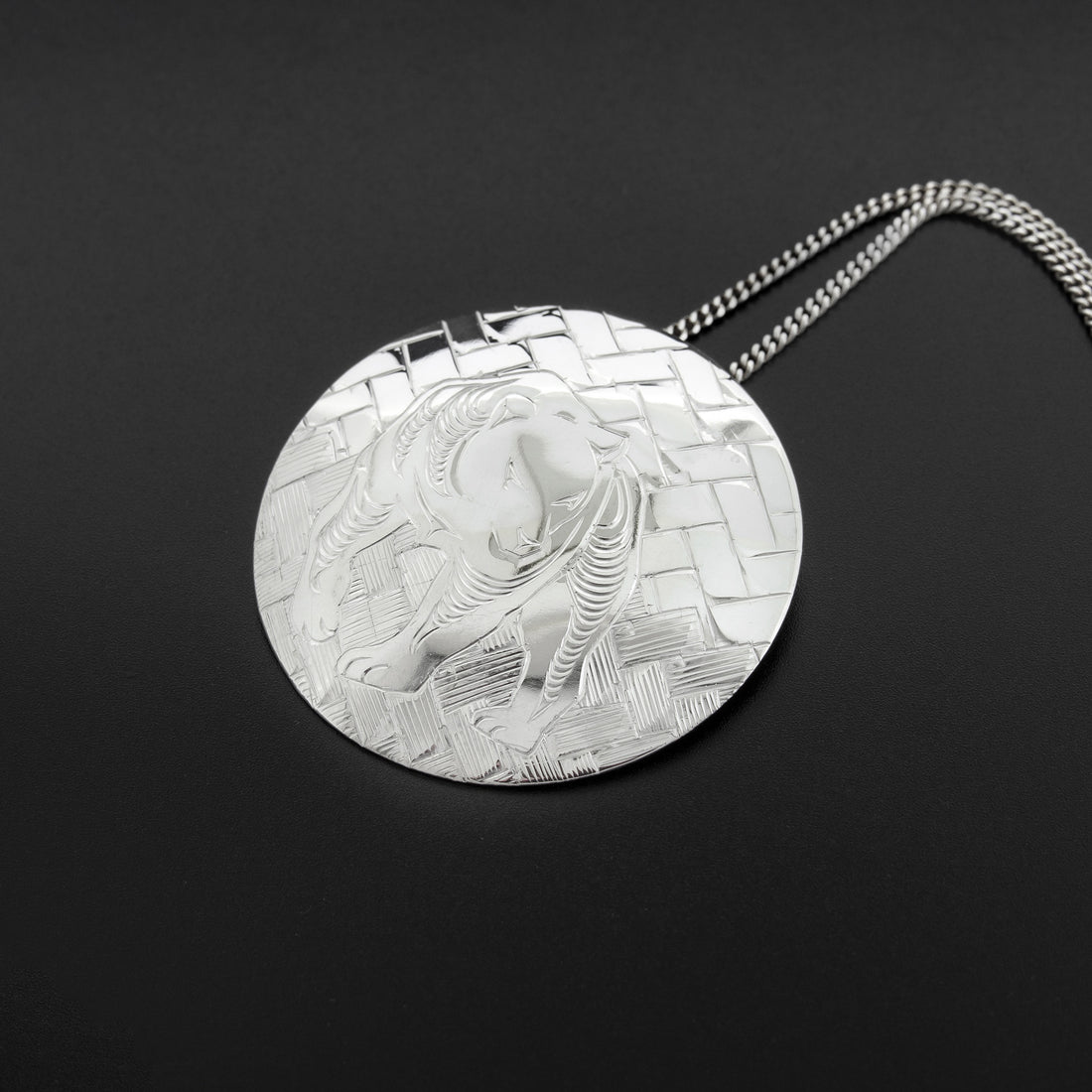 Bear Weave - Silver Pendant