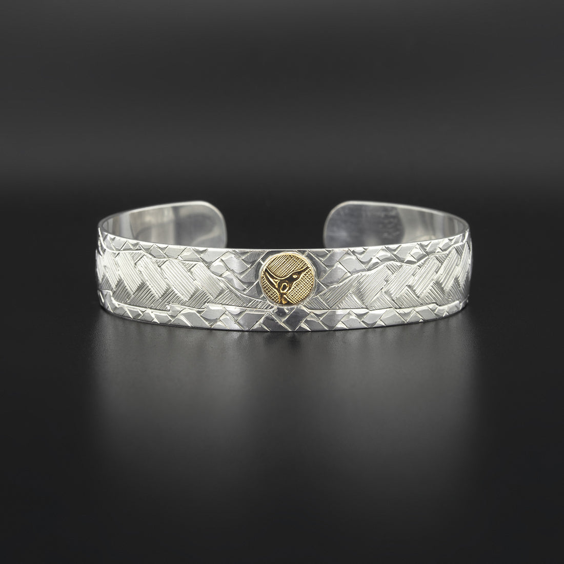 Hummingbirds of the Inlet - Silver Bracelet with 18k Gold