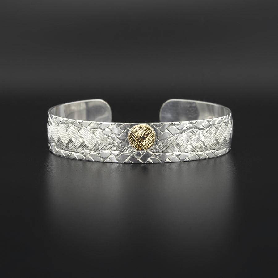 Hummingbirds of the Inlet - Silver Bracelet with 18k Gold