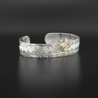 Hummingbirds of the Inlet - Silver Bracelet with 18k Gold