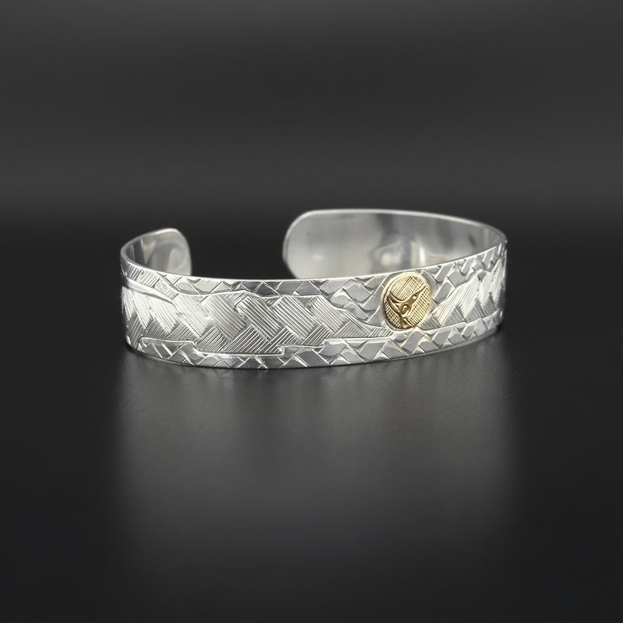 Hummingbirds of the Inlet - Silver Bracelet with 18k Gold