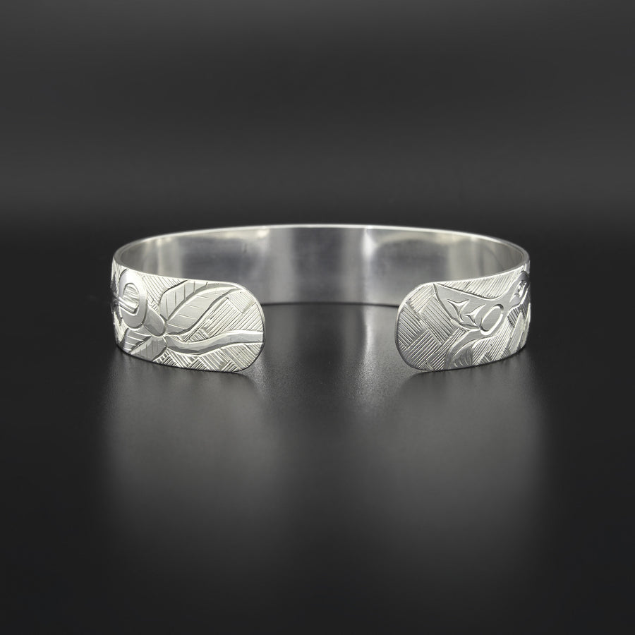 Hummingbirds of the Inlet - Silver Bracelet with 18k Gold
