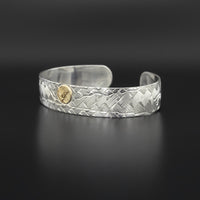 Hummingbirds of the Inlet - Silver Bracelet with 18k Gold