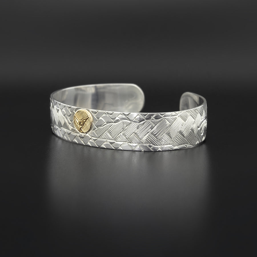 Hummingbirds of the Inlet - Silver Bracelet with 18k Gold