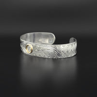 Hunter's Moon - Silver Bracelet with 14k Gold