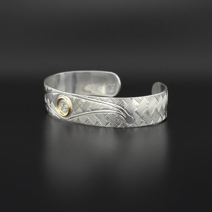 Hunter's Moon - Silver Bracelet with 14k Gold