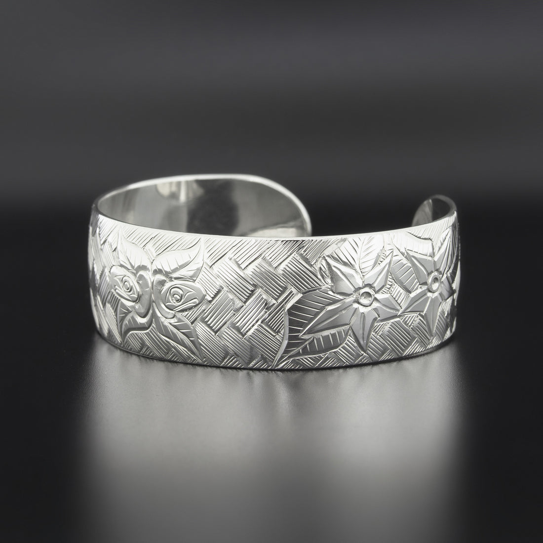 Salmonberries - Silver Bracelet