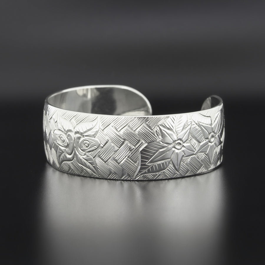 Salmonberries - Silver Bracelet