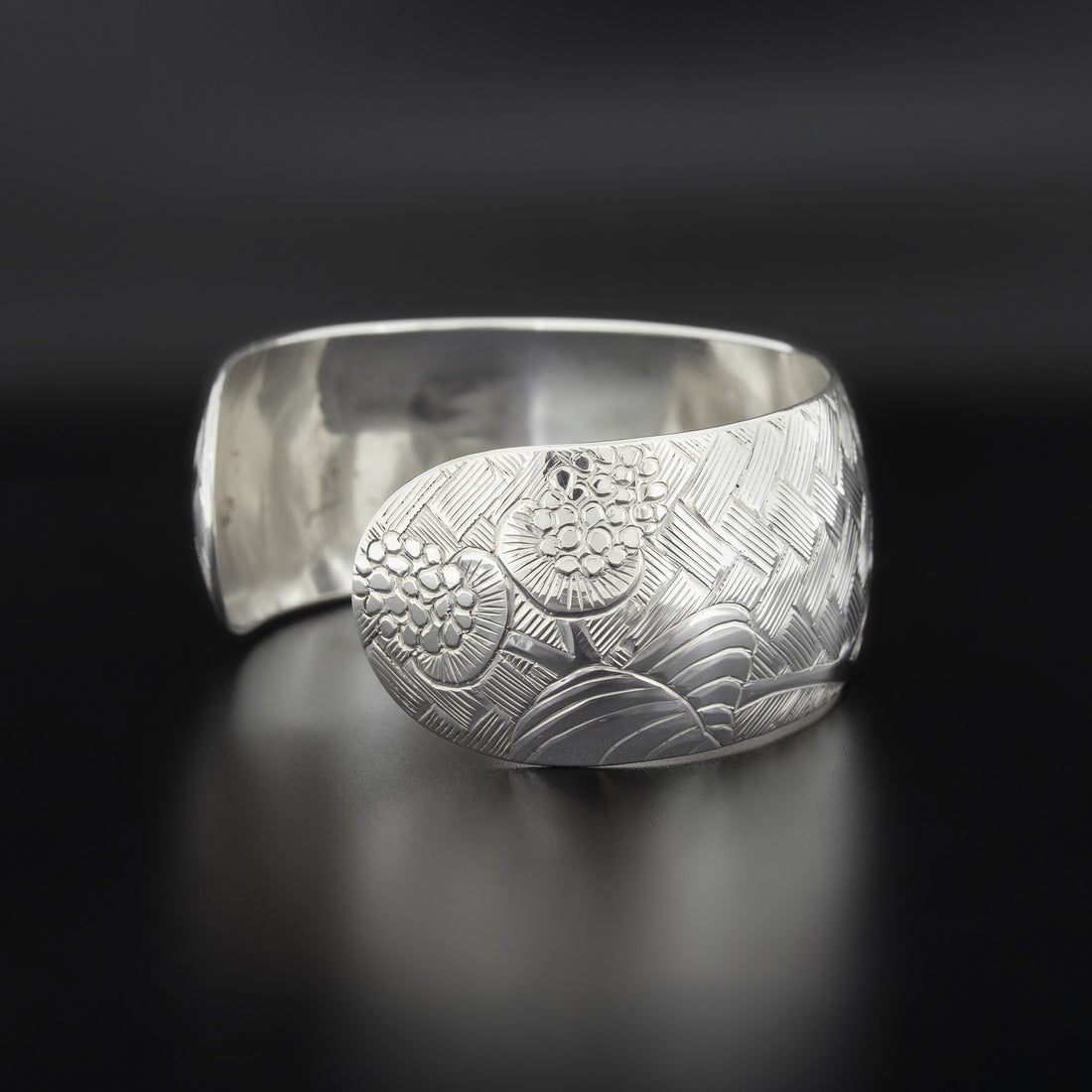 Salmonberries - Silver Bracelet with 14k Gold