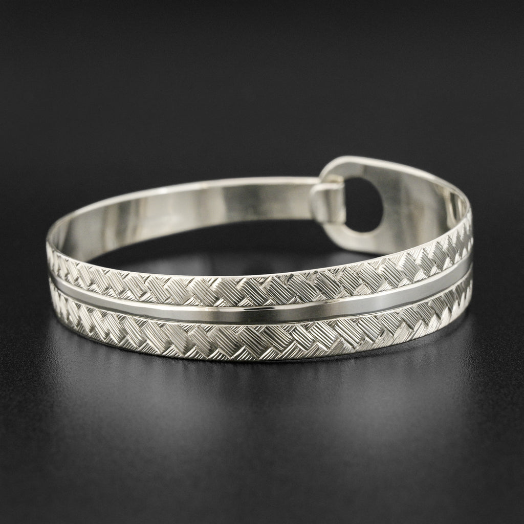 Weaving - Silver Clasping Bracelet