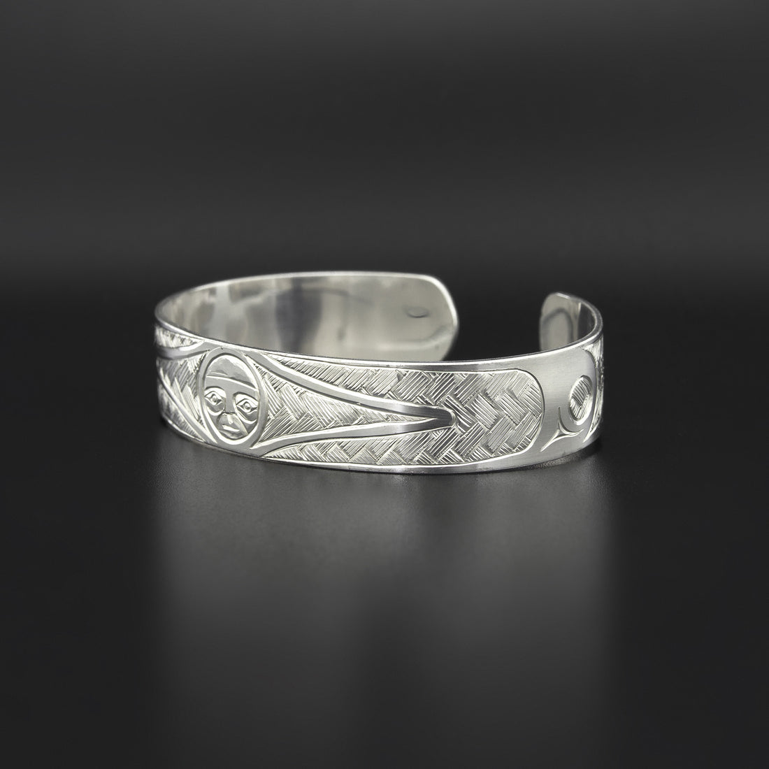 Two-Headed Raven - Silver Bracelet
