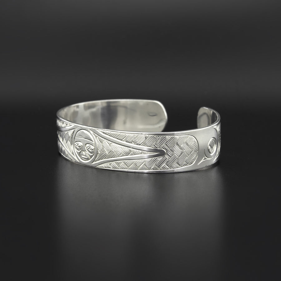 Two-Headed Raven - Silver Bracelet