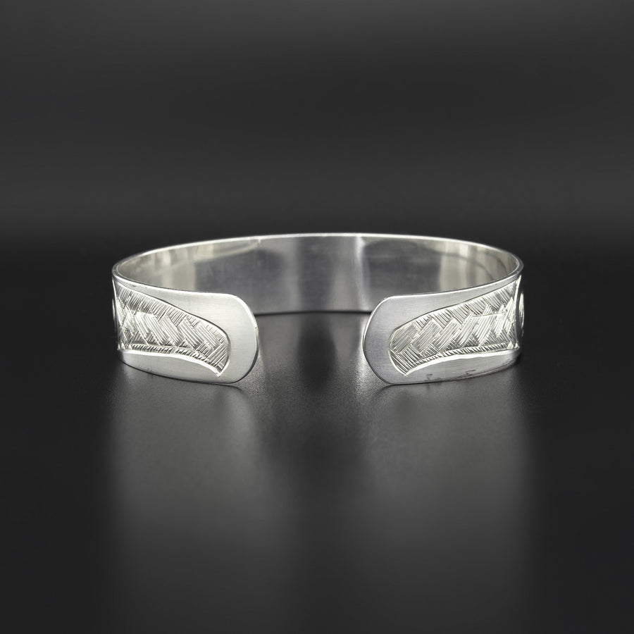 Two-Headed Raven - Silver Bracelet