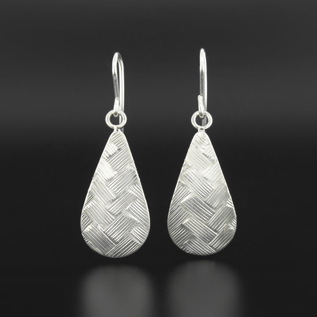 Weaving - Silver Earrings