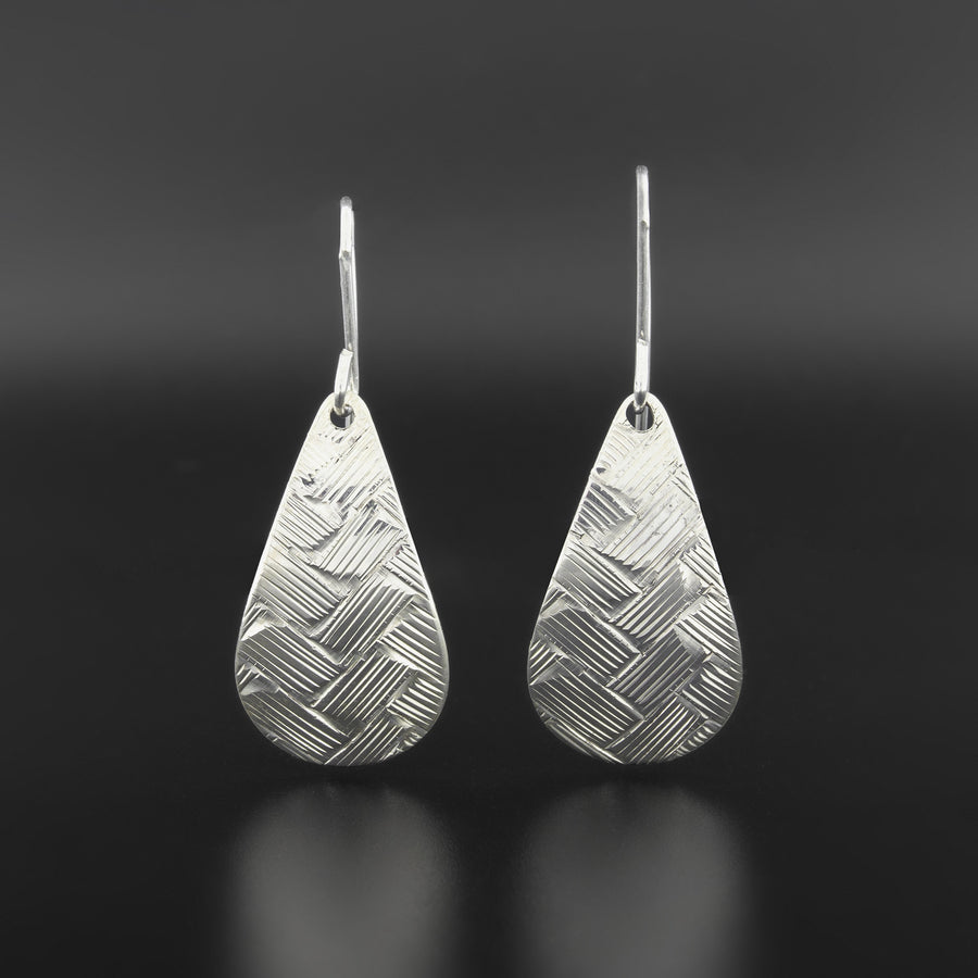 Weaving - Silver Earrings