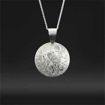 Howling Wolf - Silver Pendant
