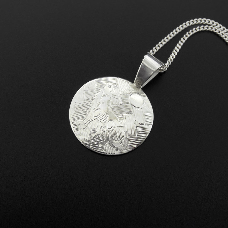 Howling Wolf - Silver Pendant