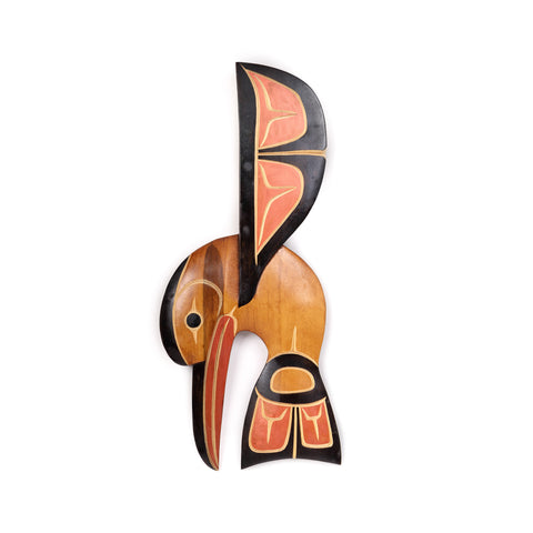 Hummingbird - Yellow Cedar Wall Carving