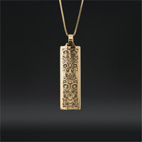 Eagle and Wolf - 14k Gold Pendant