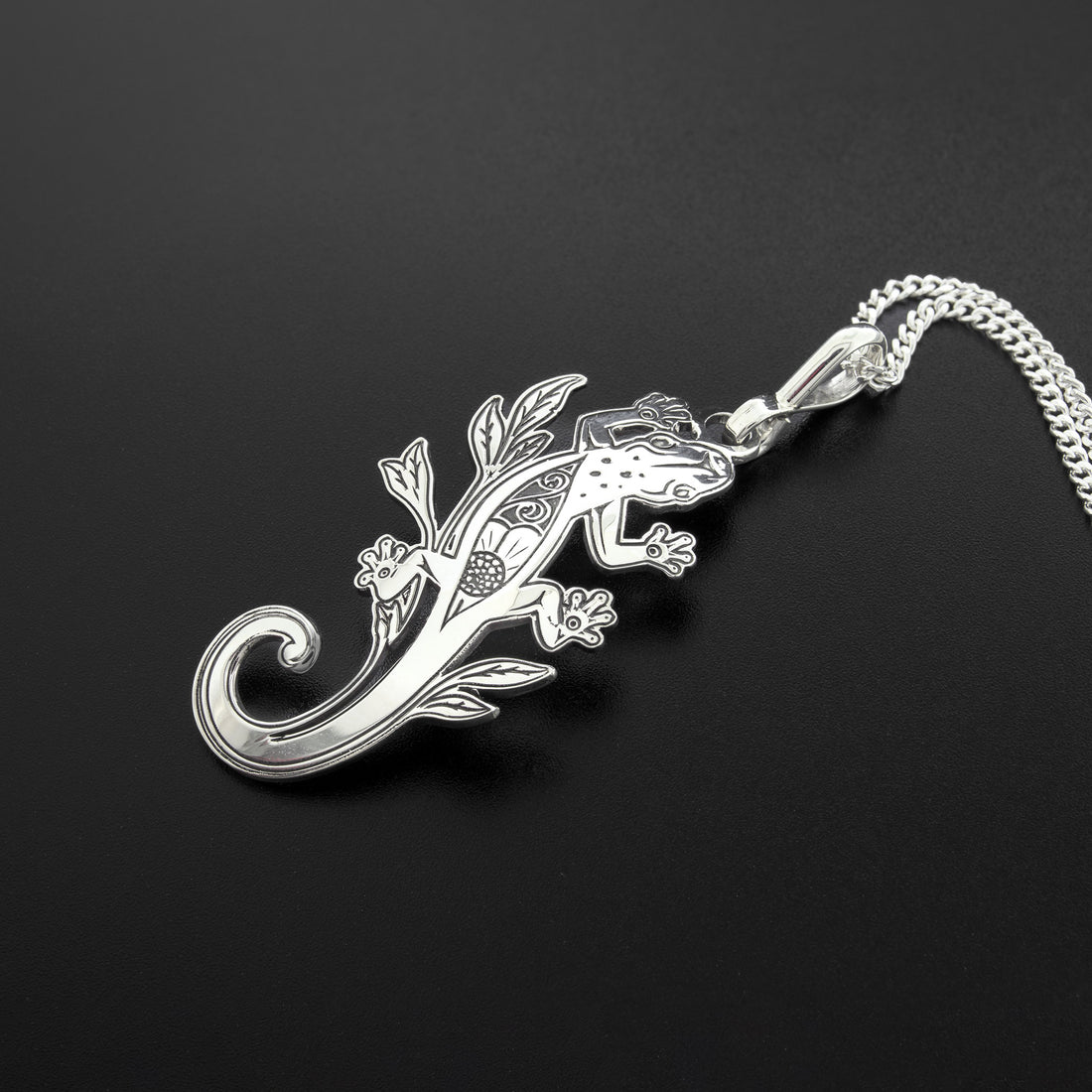 Salamander - Silver Pendant